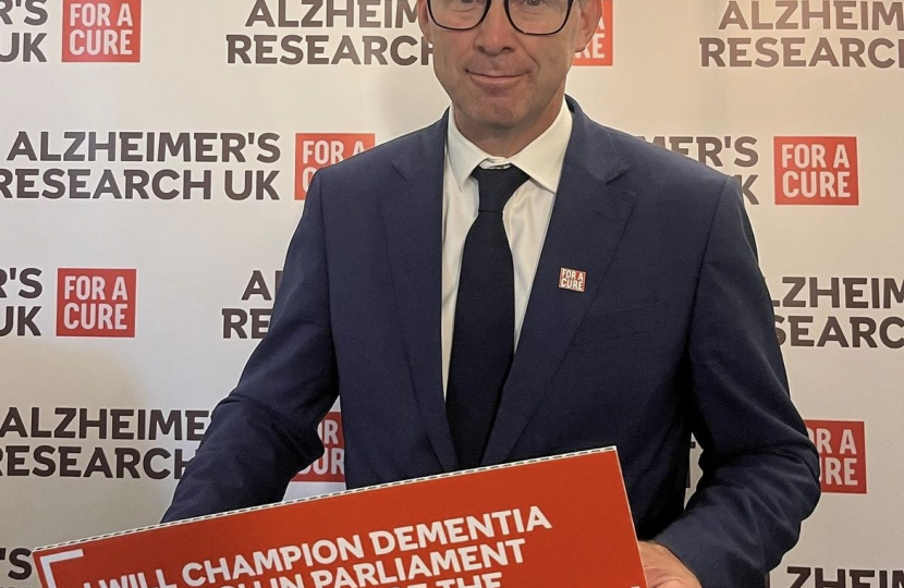 Tobias Ellwood champions Alzheimer's Research UK 