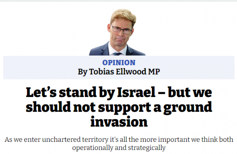 The i - Tobias Ellwood MP - opinion Piece