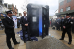 Opening the new Tardis Police Box in Boscombe